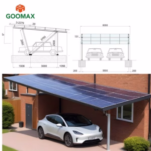 Waterproof steel Carport 3*4 Extension Unit Goomax