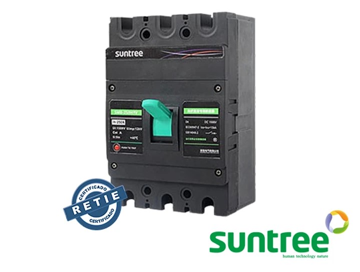 3P-320 Breaker de caja moldeada 400A AC 800V / 1000V / 1140V 3P 320A Suntree | Solar Fox Colombia
