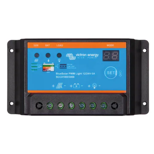 BlueSolar PWM-Light Charge Controller 12/24V-10A Victron Energy | Solar Fox Colombia