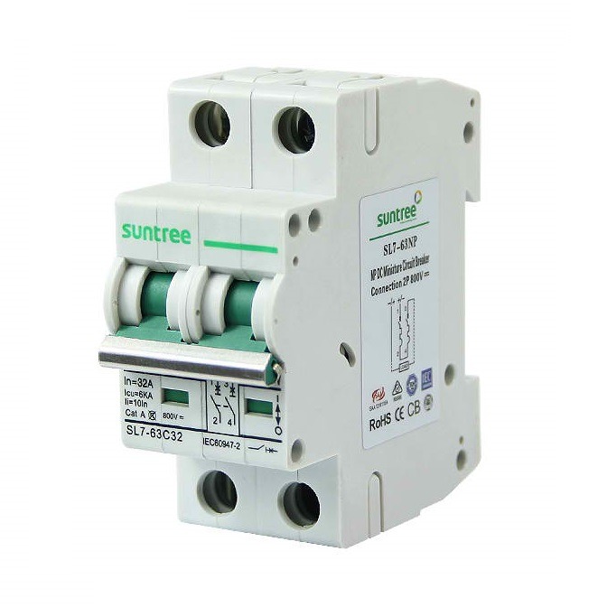 Breaker DC 2P 550VDC 50A Suntree | Solar Fox Colombia